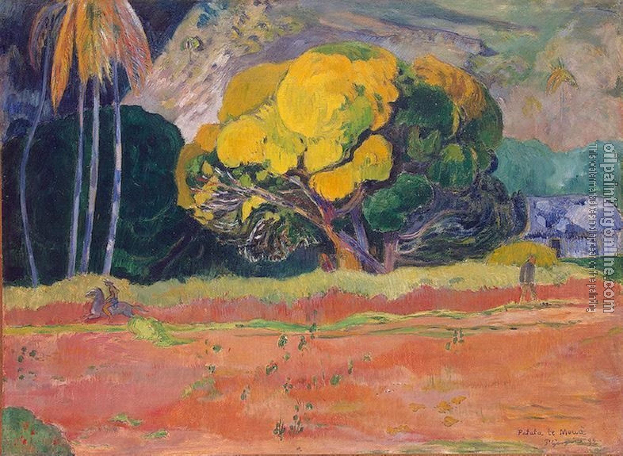 Gauguin, Paul - At the Foot of the Mountain